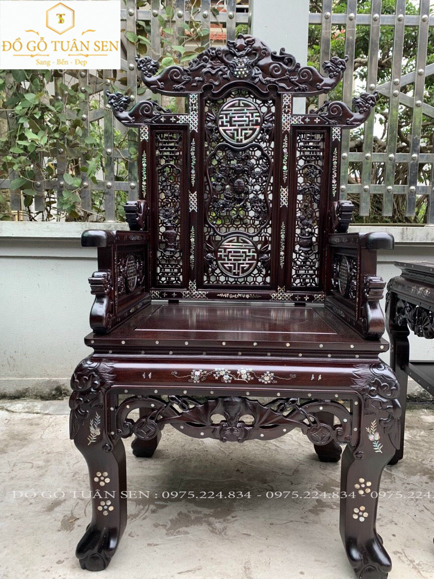 Thông tin chi tiết về bộ trường kỷ ngũ lân vườn cầu 